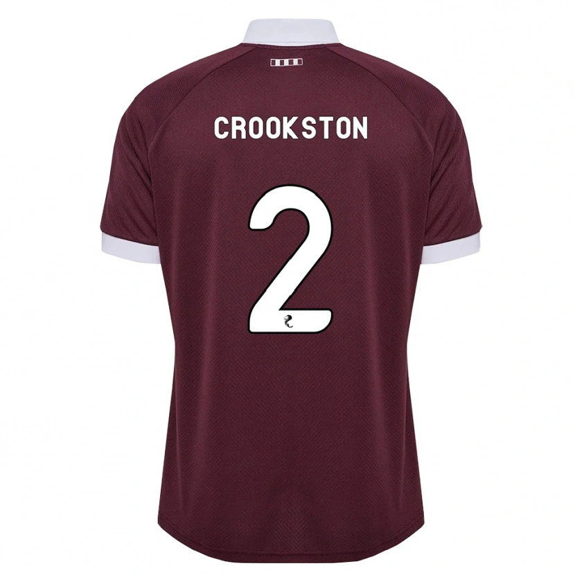 Danxen Męski Gregor Crookston #2 Bordowy Biały Domowa Koszulka 2026/27 Koszulki Klubowe