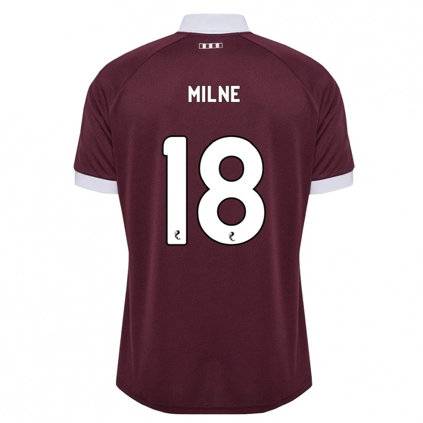 Danxen Męski Harry Milne #18 Bordowy Biały Domowa Koszulka 2026/27 Koszulki Klubowe