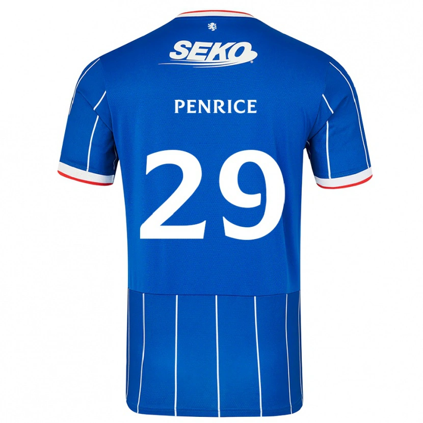 Danxen Męski James Penrice #29 Czerwony Niebieski Biały Domowa Koszulka 2026/27 Koszulki Klubowe