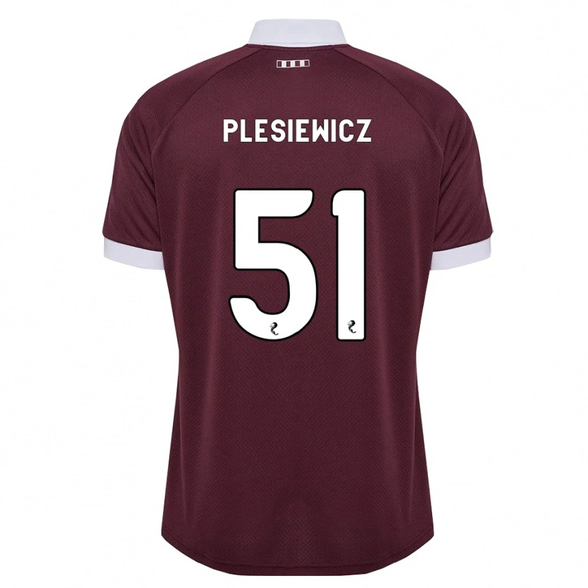 Danxen Męski Szymon Plesiewicz #51 Bordowy Biały Domowa Koszulka 2026/27 Koszulki Klubowe