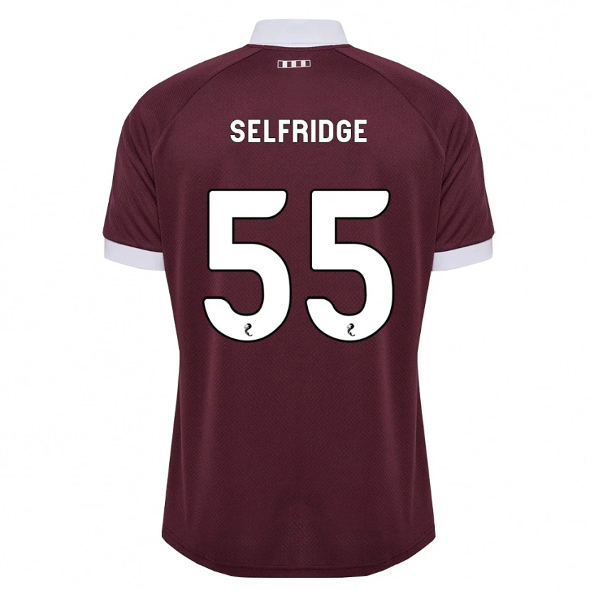 Danxen Męski Louis Selfridge #55 Bordowy Biały Domowa Koszulka 2026/27 Koszulki Klubowe