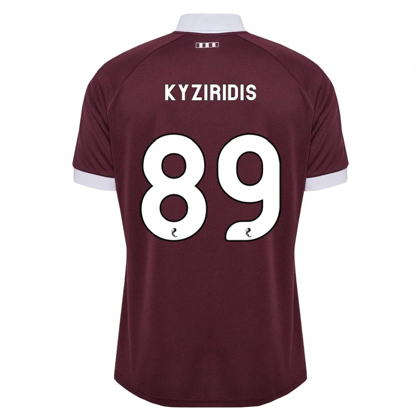 Danxen Męski Alexandros Kyziridis #89 Bordowy Biały Domowa Koszulka 2026/27 Koszulki Klubowe
