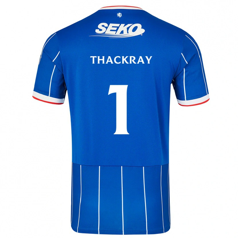 Danxen Męski Greig Thackray #1 Czerwony Niebieski Biały Domowa Koszulka 2026/27 Koszulki Klubowe