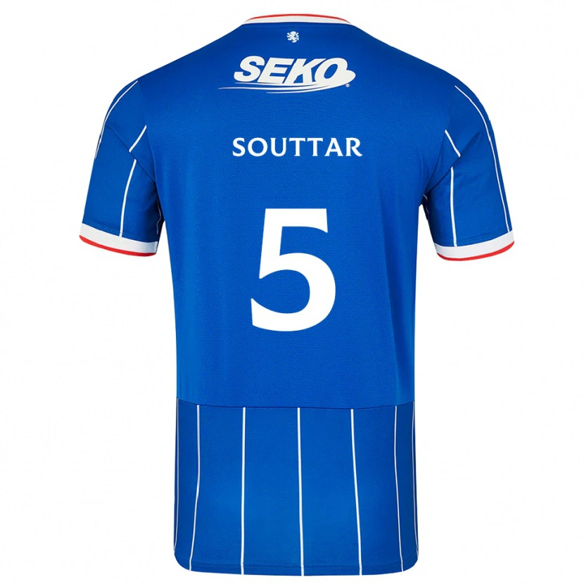 Danxen Męski John Souttar #5 Czerwony Niebieski Biały Domowa Koszulka 2026/27 Koszulki Klubowe