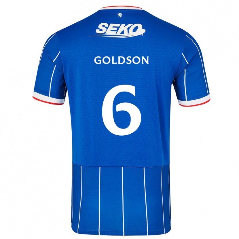 Danxen Męski Connor Goldson #6 Czerwony Niebieski Biały Domowa Koszulka 2026/27 Koszulki Klubowe