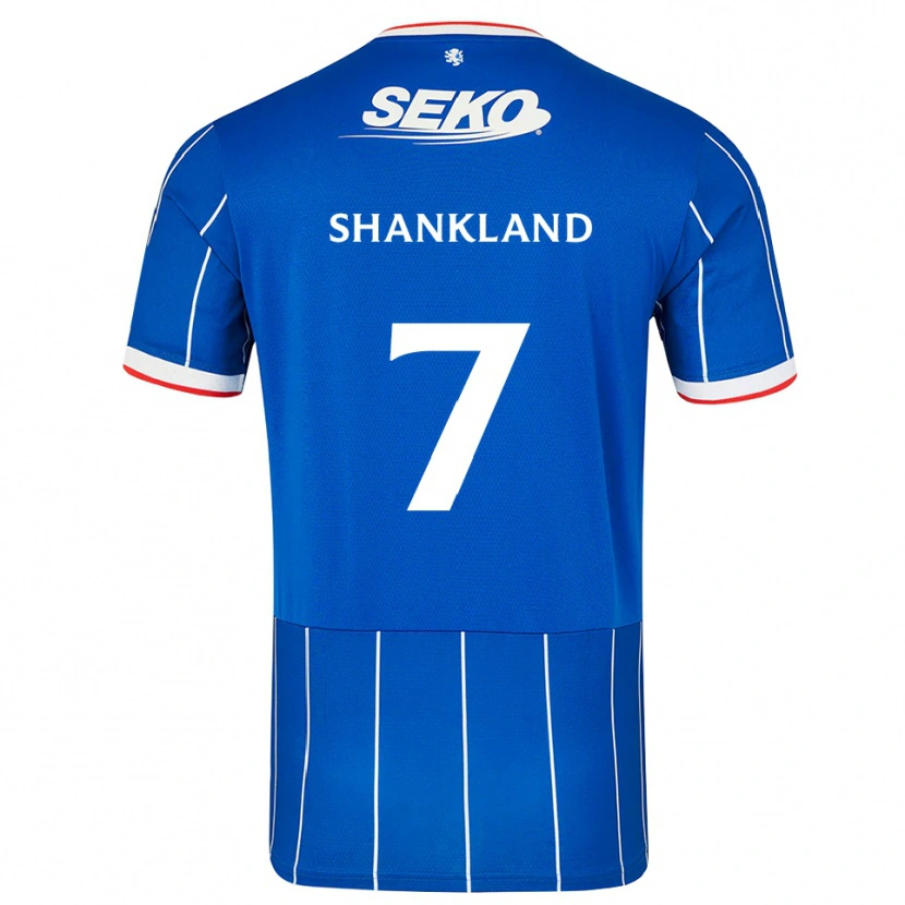 Danxen Męski Lawrence Shankland #7 Czerwony Niebieski Biały Domowa Koszulka 2026/27 Koszulki Klubowe