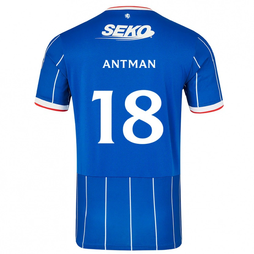 Danxen Męski Oliver Antman #18 Czerwony Niebieski Biały Domowa Koszulka 2026/27 Koszulki Klubowe