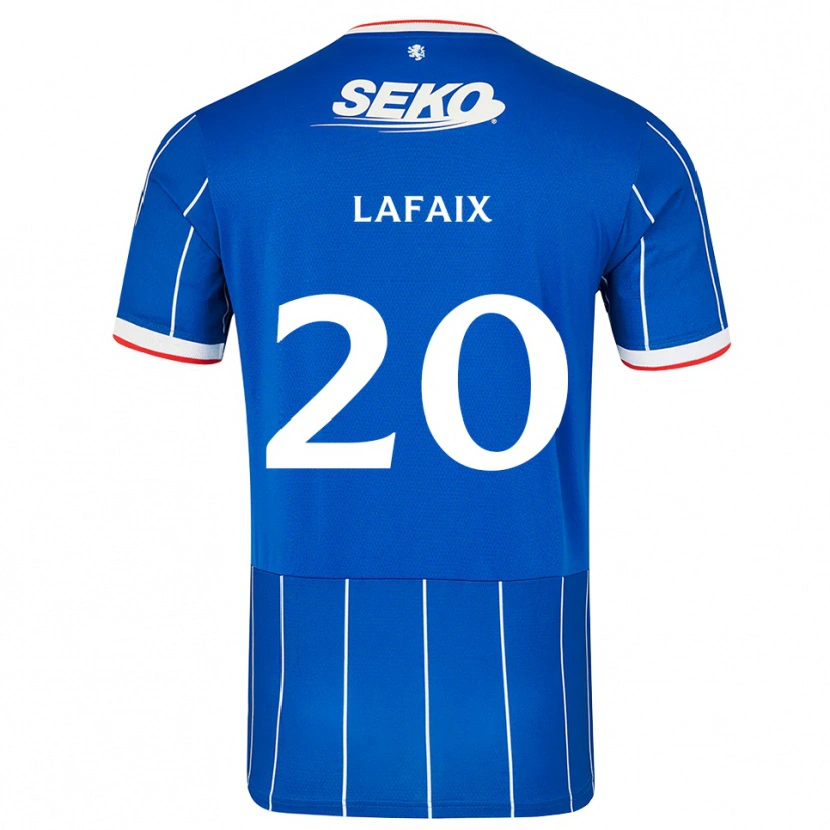Danxen Męski Camille Lafaix #20 Czerwony Niebieski Biały Domowa Koszulka 2026/27 Koszulki Klubowe