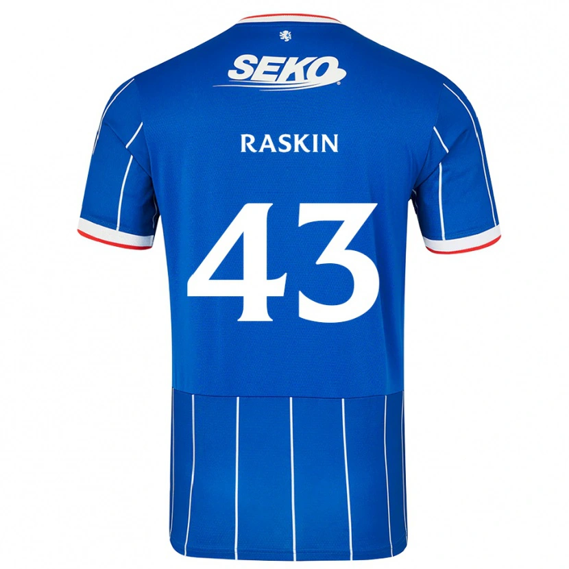 Danxen Męski Nicolas Raskin #43 Czerwony Niebieski Biały Domowa Koszulka 2026/27 Koszulki Klubowe