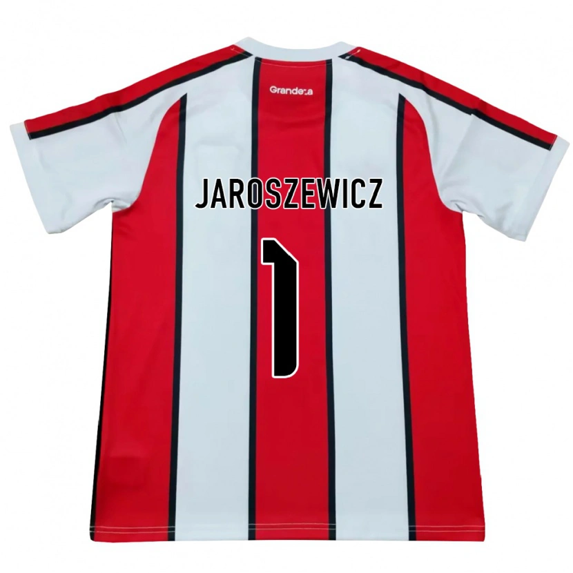 Danxen Męski Franco Jaroszewicz #1 Biały Czerwony Czarny Wyjazdowa Koszulka 2026/27 Koszulki Klubowe