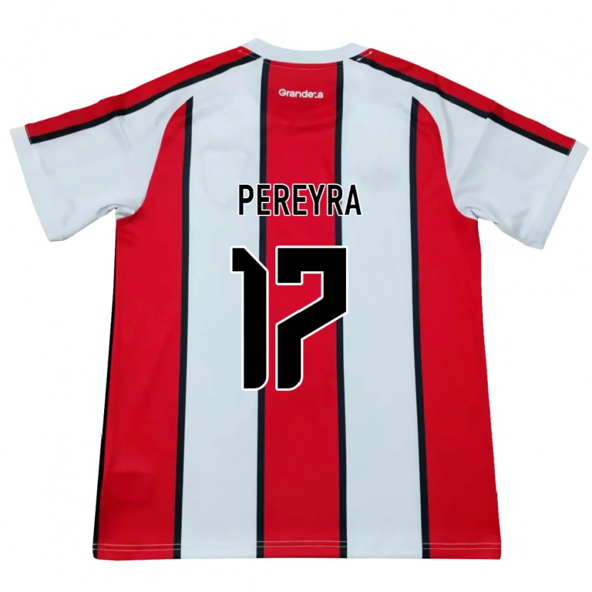 Danxen Męski Gonzalo Pereyra #17 Biały Czerwony Czarny Wyjazdowa Koszulka 2026/27 Koszulki Klubowe