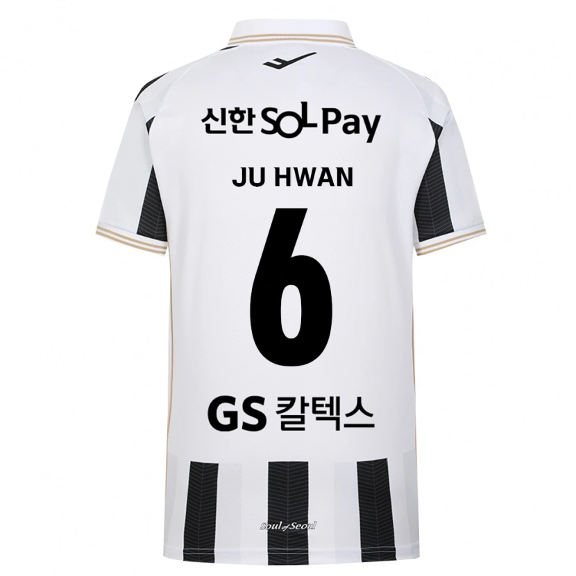 Danxen Męski Ju-Hwan Lee #6 Czarny Biały Wyjazdowa Koszulka 2026/27 Koszulki Klubowe