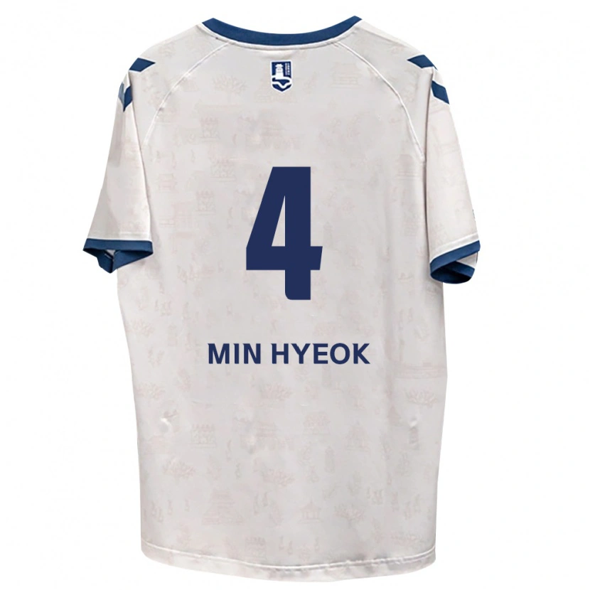 Danxen Męski Min-Hyeok Kim #4 Królewski Niebieski Biały Wyjazdowa Koszulka 2026/27 Koszulki Klubowe