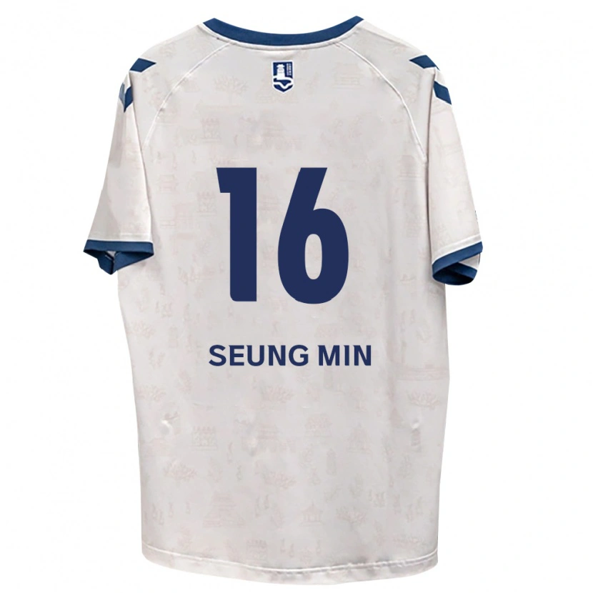 Danxen Męski Seung-Min Hwang #16 Królewski Niebieski Biały Wyjazdowa Koszulka 2026/27 Koszulki Klubowe