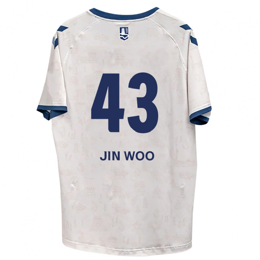 Danxen Męski Jin-Woo Park #43 Królewski Niebieski Biały Wyjazdowa Koszulka 2026/27 Koszulki Klubowe