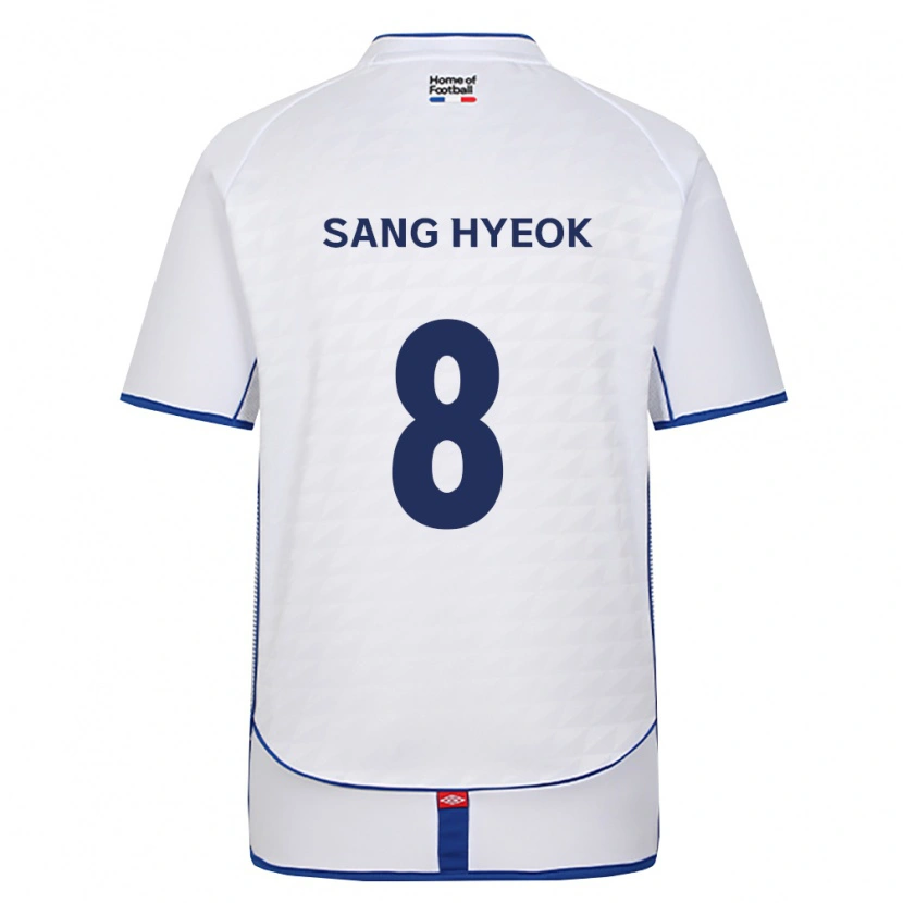 Danxen Męski Sang-Hyeok Park #8 Czarny Biały Czerwony Wyjazdowa Koszulka 2026/27 Koszulki Klubowe