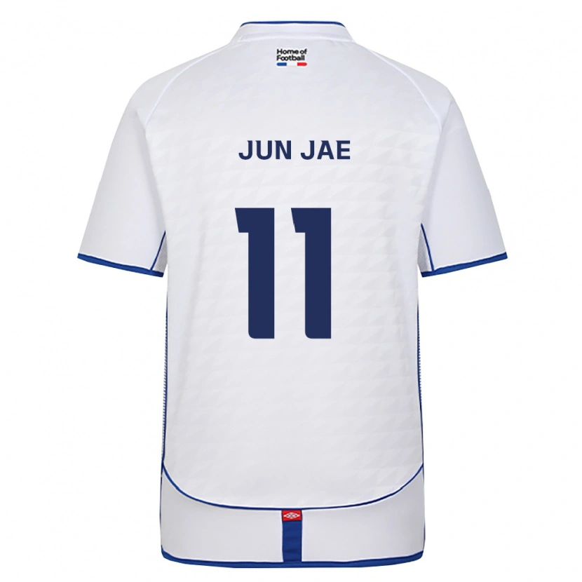 Danxen Męski Jun-Jae Lee #11 Czarny Biały Czerwony Wyjazdowa Koszulka 2026/27 Koszulki Klubowe