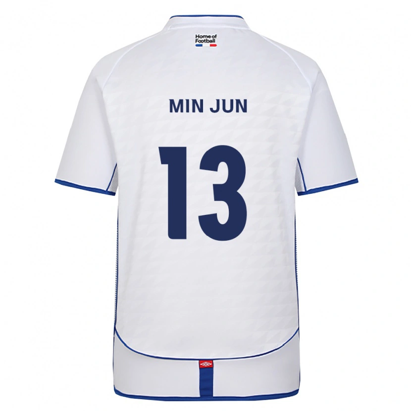 Danxen Męski Min-Jun Yeo #13 Czarny Biały Czerwony Wyjazdowa Koszulka 2026/27 Koszulki Klubowe