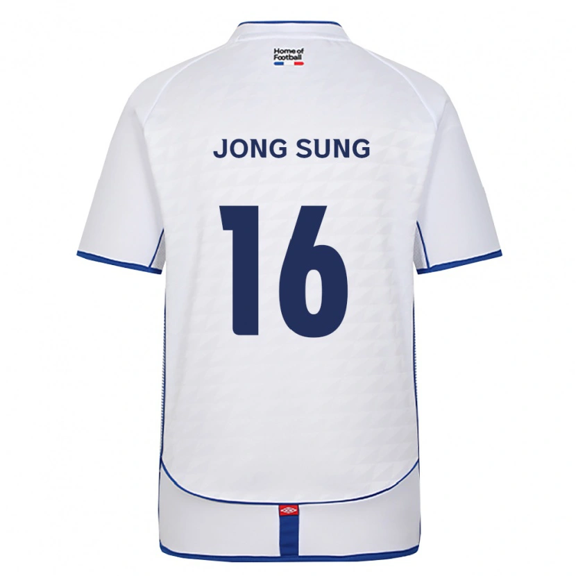 Danxen Męski Jong-Sung Lee #16 Czarny Biały Czerwony Wyjazdowa Koszulka 2026/27 Koszulki Klubowe