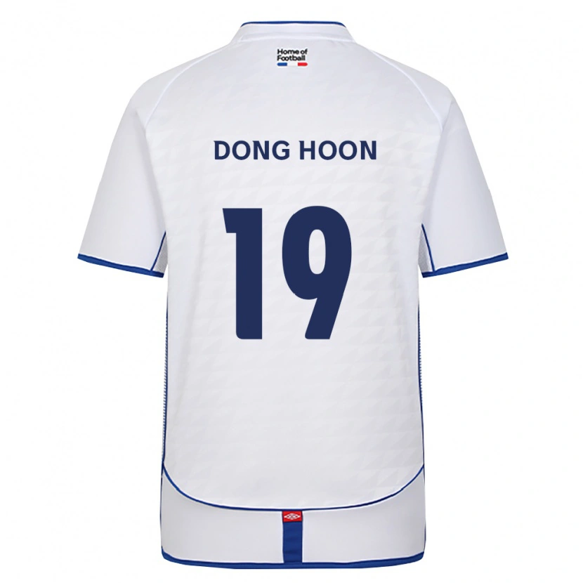 Danxen Męski Dong-Hoon Kim #19 Czarny Biały Czerwony Wyjazdowa Koszulka 2026/27 Koszulki Klubowe