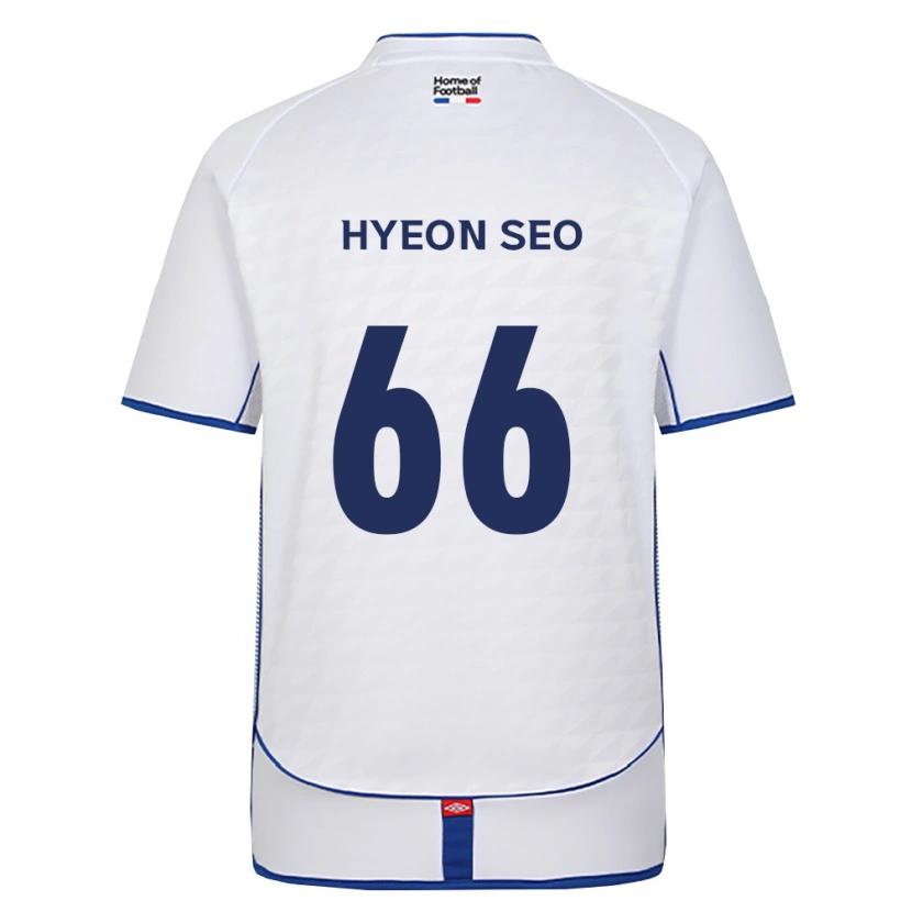 Danxen Męski Hyeon-Seo Han #66 Czarny Biały Czerwony Wyjazdowa Koszulka 2026/27 Koszulki Klubowe