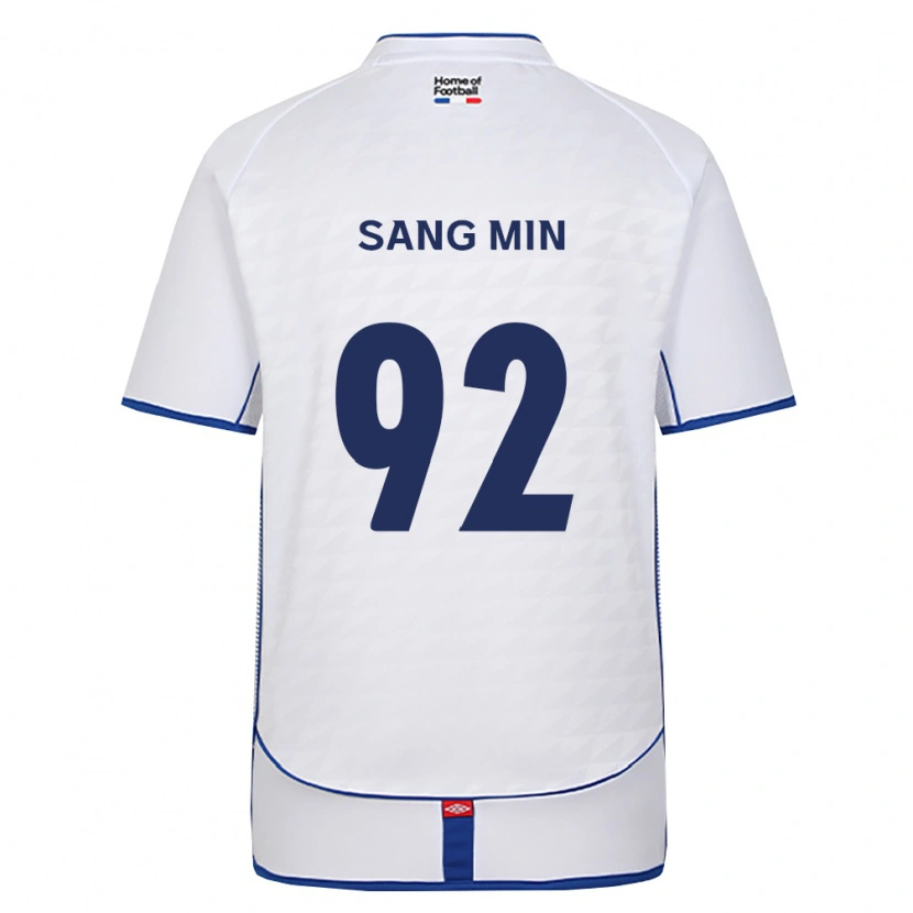 Danxen Męski Sang-Min Lee #92 Czarny Biały Czerwony Wyjazdowa Koszulka 2026/27 Koszulki Klubowe