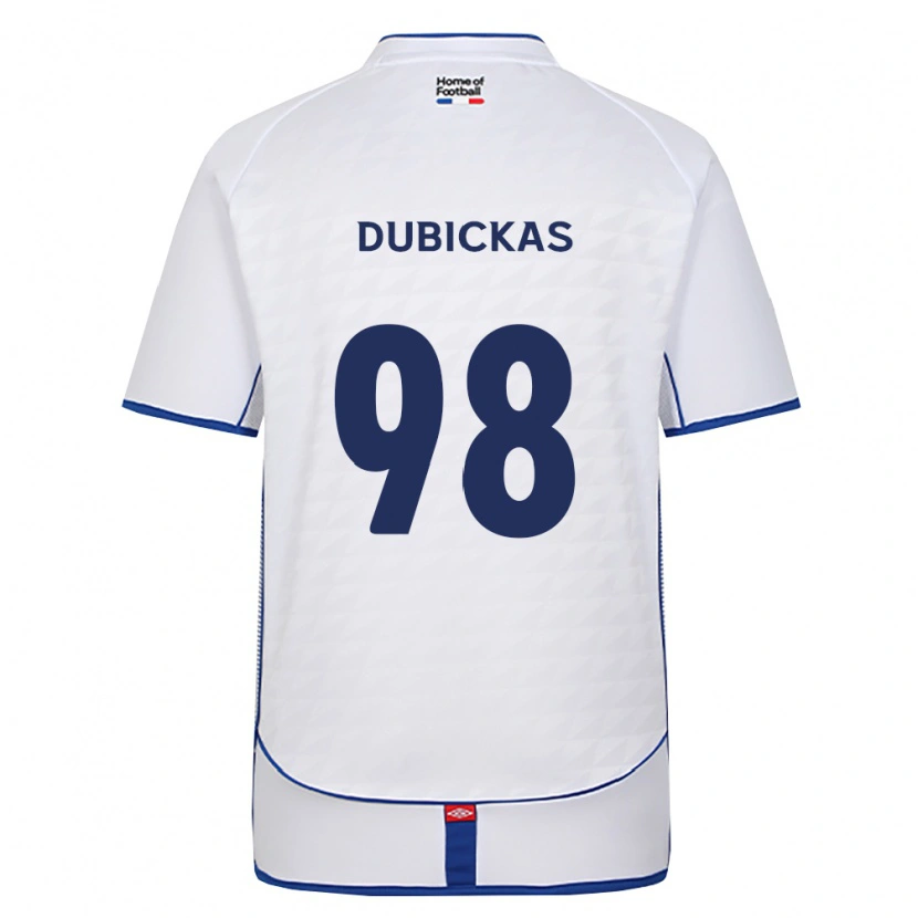 Danxen Męski Edgaras Dubickas #98 Czarny Biały Czerwony Wyjazdowa Koszulka 2026/27 Koszulki Klubowe