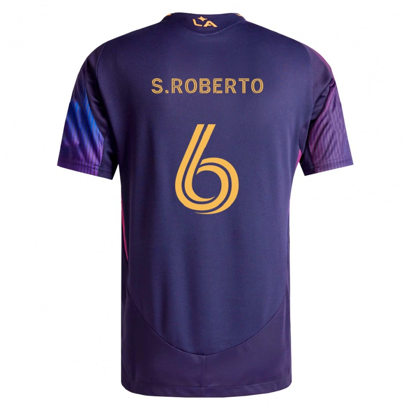 Danxen Męski Sergi Roberto #6 Głęboka Purpura Żółty Wyjazdowa Koszulka 2026/27 Koszulki Klubowe