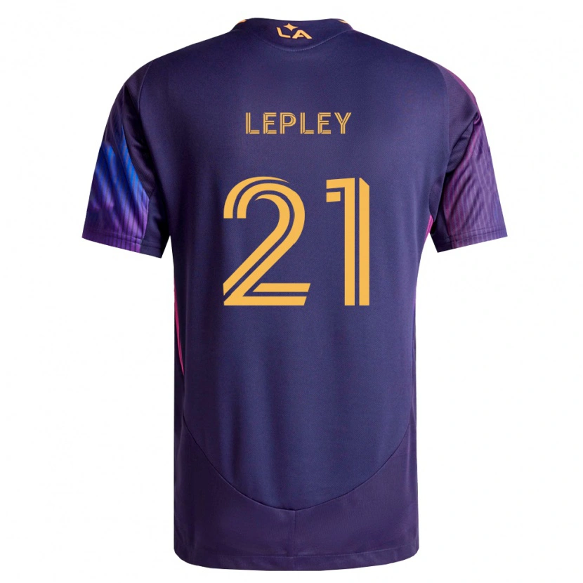 Danxen Męski Tucker Lepley #21 Głęboka Purpura Żółty Wyjazdowa Koszulka 2026/27 Koszulki Klubowe