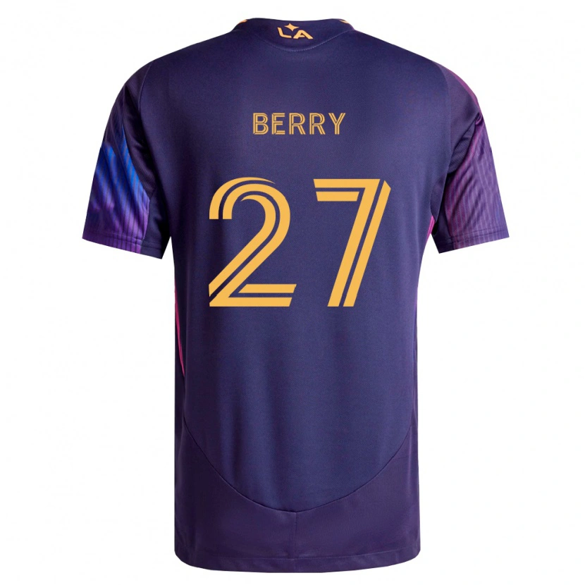 Danxen Męski Miguel Berry #27 Głęboka Purpura Żółty Wyjazdowa Koszulka 2026/27 Koszulki Klubowe