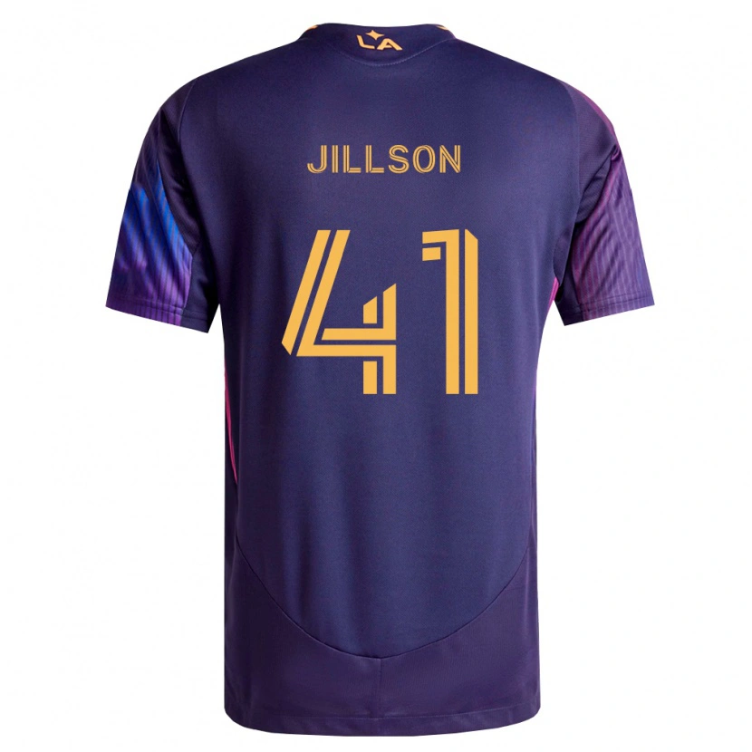 Danxen Męski Simon Jillson #41 Głęboka Purpura Żółty Wyjazdowa Koszulka 2026/27 Koszulki Klubowe