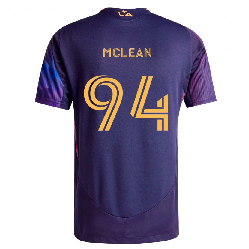 Danxen Męski Mateo Mclean #94 Głęboka Purpura Żółty Wyjazdowa Koszulka 2026/27 Koszulki Klubowe