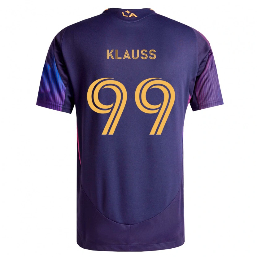 Danxen Męski João Klauss #99 Głęboka Purpura Żółty Wyjazdowa Koszulka 2026/27 Koszulki Klubowe