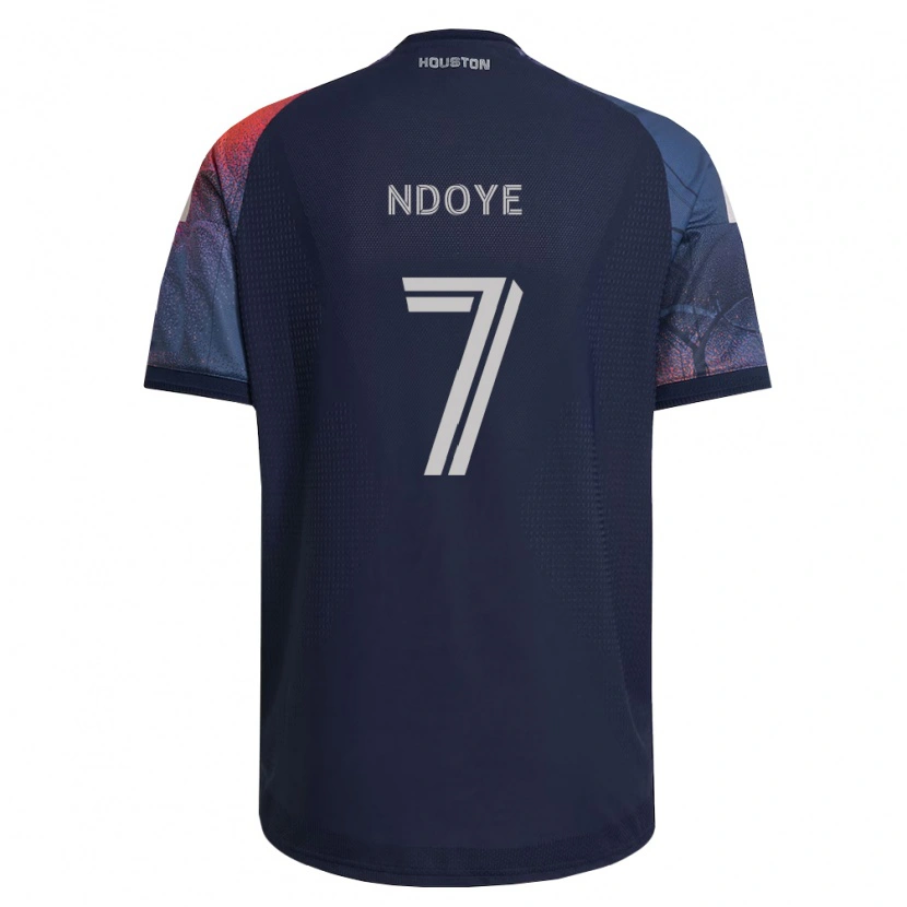 Danxen Męski Papa Ndoye #7 Głęboki Niebieski Biały Pomarańczowy Wyjazdowa Koszulka 2026/27 Koszulki Klubowe