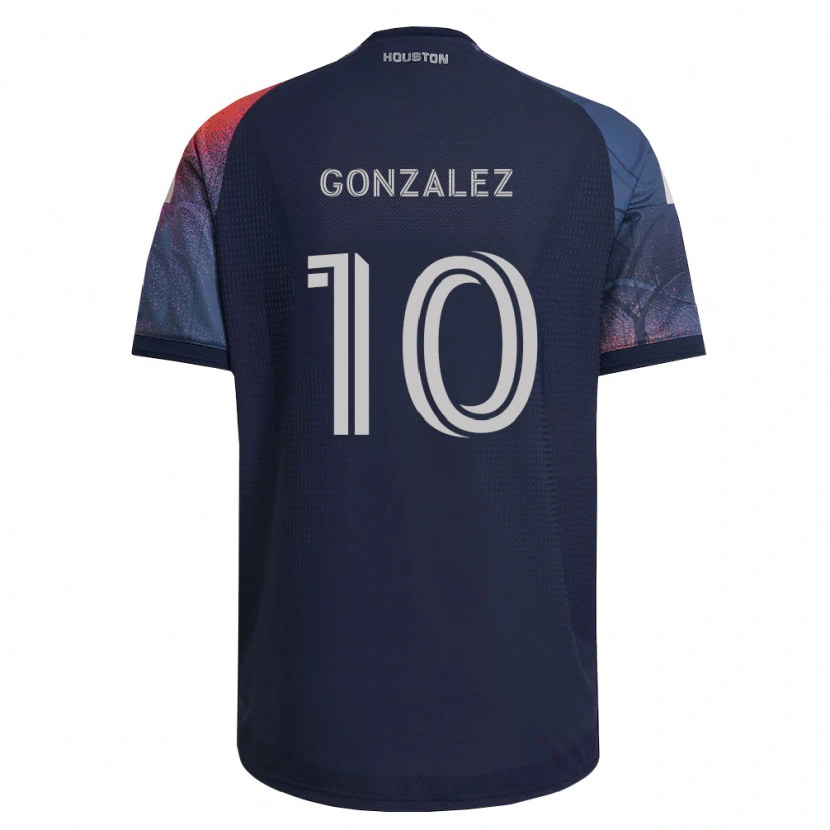 Danxen Męski Yair González #10 Głęboki Niebieski Biały Pomarańczowy Wyjazdowa Koszulka 2026/27 Koszulki Klubowe