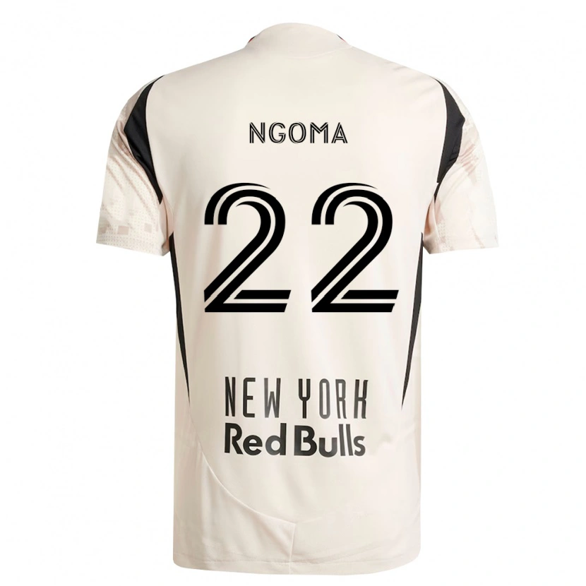 Danxen Męski Serge Ngoma #22 Kość Słoniowa Czerwony Czarny Wyjazdowa Koszulka 2026/27 Koszulki Klubowe