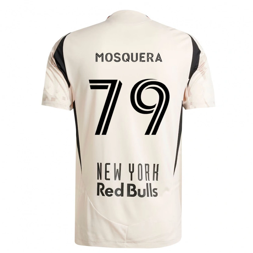 Danxen Męski Rafael Mosquera #79 Kość Słoniowa Czerwony Czarny Wyjazdowa Koszulka 2026/27 Koszulki Klubowe