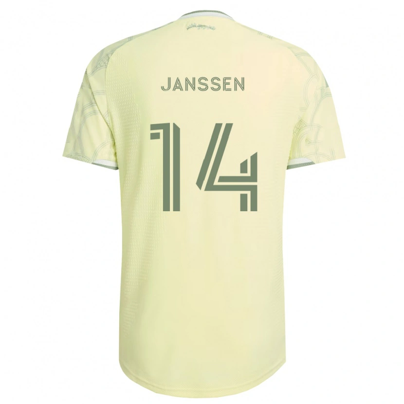 Danxen Męski Vincent Janssen #14 Beżowy Biały Wyjazdowa Koszulka 2026/27 Koszulki Klubowe
