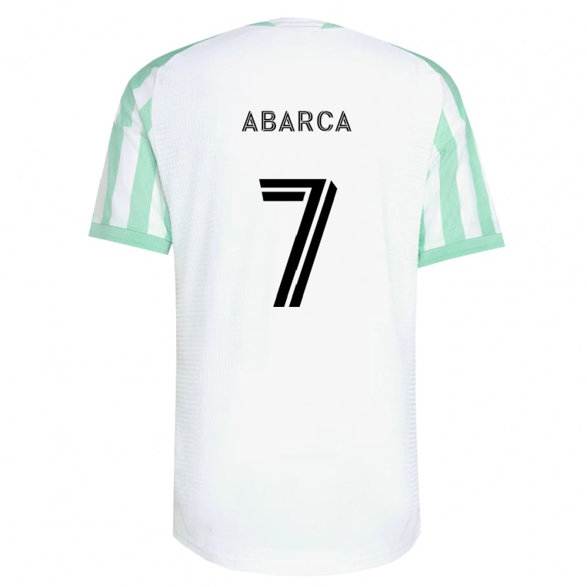 Danxen Męski Diego Abarca #7 Jasnozielony Czarny Biały Wyjazdowa Koszulka 2026/27 Koszulki Klubowe
