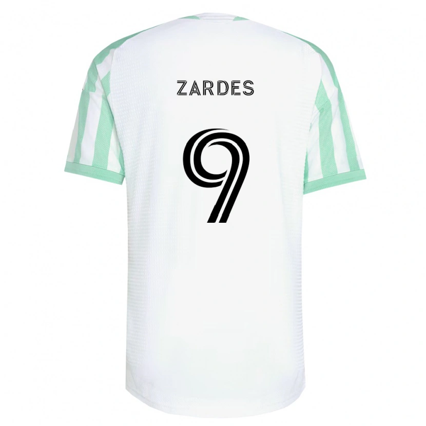 Danxen Męski Gyasi Zardes #9 Jasnozielony Czarny Biały Wyjazdowa Koszulka 2026/27 Koszulki Klubowe