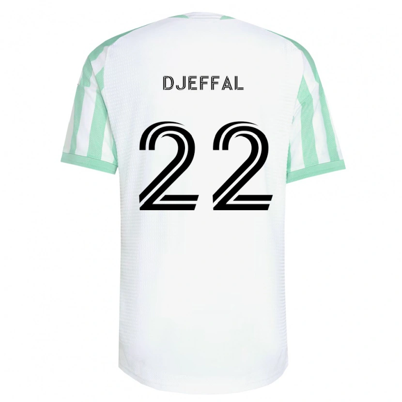 Danxen Męski Sofiane Djeffal #22 Jasnozielony Czarny Biały Wyjazdowa Koszulka 2026/27 Koszulki Klubowe
