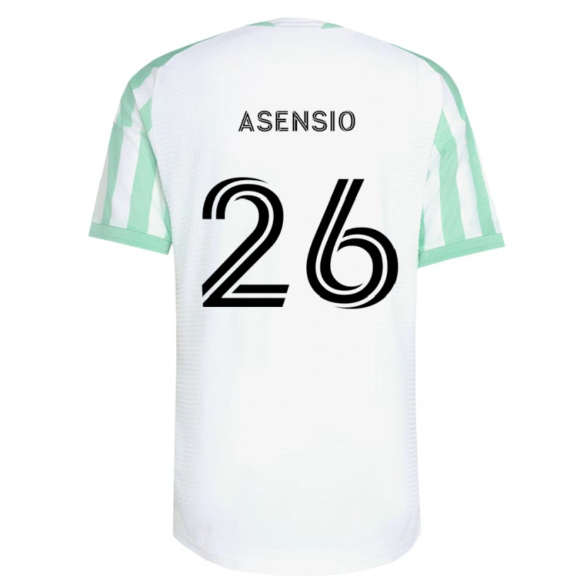 Danxen Męski Charlie Asensio #26 Jasnozielony Czarny Biały Wyjazdowa Koszulka 2026/27 Koszulki Klubowe