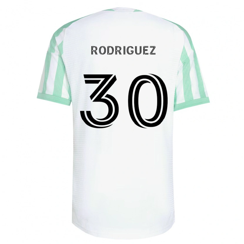 Danxen Męski Memo Rodríguez #30 Jasnozielony Czarny Biały Wyjazdowa Koszulka 2026/27 Koszulki Klubowe