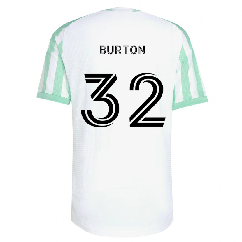 Danxen Męski Micah Burton #32 Jasnozielony Czarny Biały Wyjazdowa Koszulka 2026/27 Koszulki Klubowe