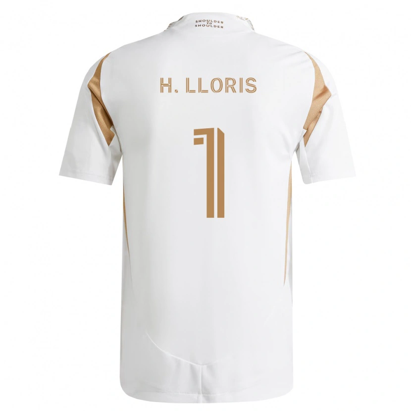 Danxen Męski Hugo Lloris #1 Biały Brązowy Wyjazdowa Koszulka 2026/27 Koszulki Klubowe