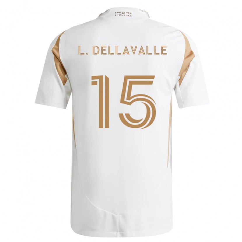 Danxen Męski Lorenzo Dellavalle #15 Biały Brązowy Wyjazdowa Koszulka 2026/27 Koszulki Klubowe