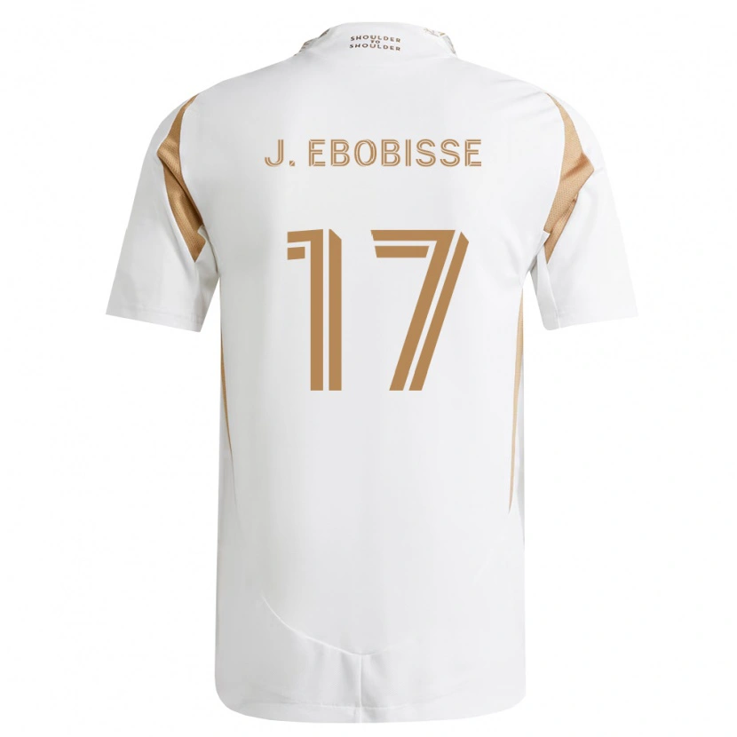 Danxen Męski Jeremy Ebobisse #17 Biały Brązowy Wyjazdowa Koszulka 2026/27 Koszulki Klubowe
