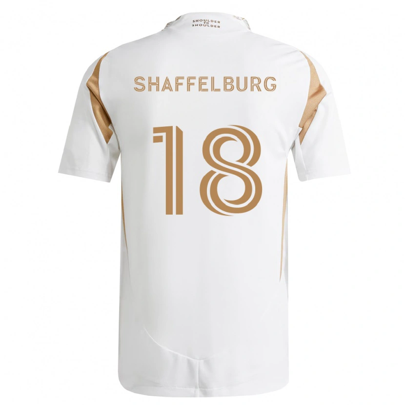 Danxen Męski Jacob Shaffelburg #18 Biały Brązowy Wyjazdowa Koszulka 2026/27 Koszulki Klubowe