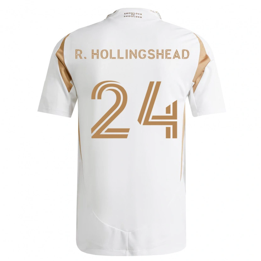 Danxen Męski Ryan Hollingshead #24 Biały Brązowy Wyjazdowa Koszulka 2026/27 Koszulki Klubowe