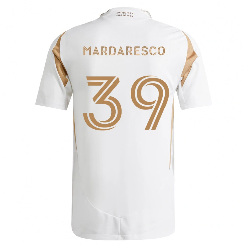 Danxen Męski Nathan Mardaresco #39 Biały Brązowy Wyjazdowa Koszulka 2026/27 Koszulki Klubowe